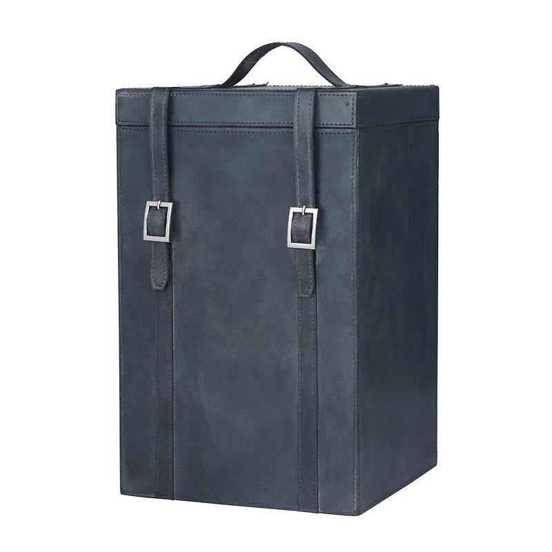 Blue Modern Wine Holder, 9" x 10" x 16"