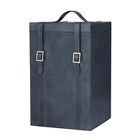 Blue Modern Wine Holder, 9" x 10" x 16"