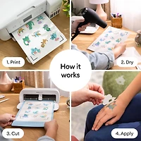 Cricut® 8.5" x 11"  Transparent Printable Temporary Tattoo Sheets, 3ct.