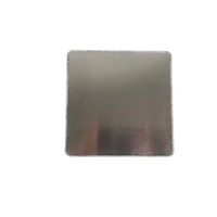 Snowflakes with Clear Window Square Christmas Tin by Makery™