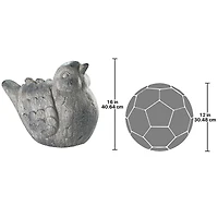 Design Toscano 21.5" Fine Feathered Friend Chubby Bird Statue