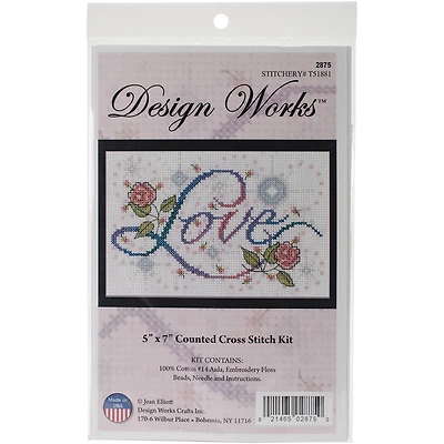 Design Works™ Love Counted Cross Stitch Kit