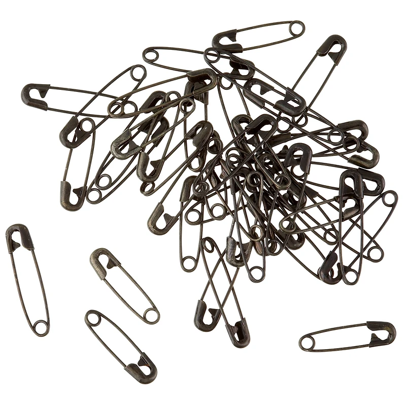 Loops & Threads™ Safety Pins, Black