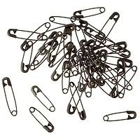 Loops & Threads™ Safety Pins, Black