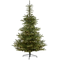 7.5ft. Pre-Lit Layered Washington Spruce Artificial Christmas Tree, Clear LED Lights
