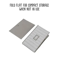 Honey Can Do Gray Stripes Large Collapsible Fabric Storage Bins with Handles, 3ct.