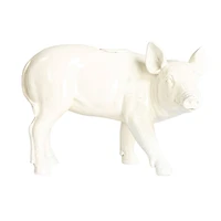 Hello Honey® 7.25" Wide Country Charm Pig Taper Candle Holder