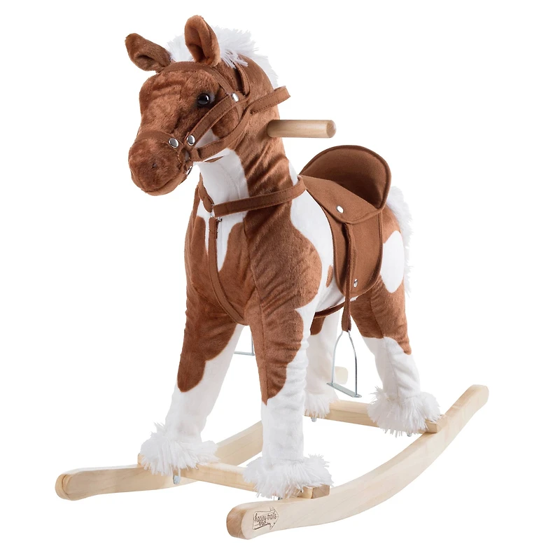 Toy Time Rocking Horse Plush Ride-On