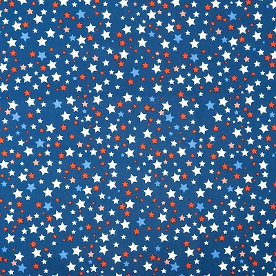 SINGER Solid Stars on Navy Cotton Fabric