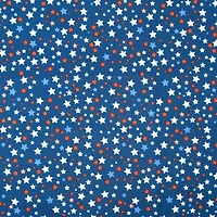 SINGER Solid Stars on Navy Cotton Fabric