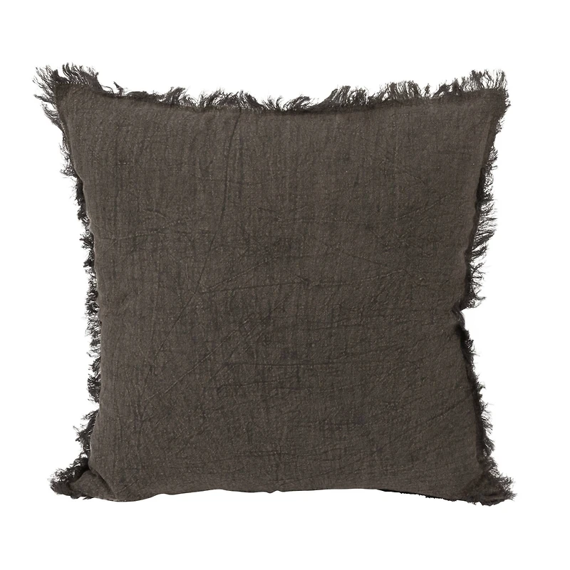 Hello Honey® Stonewashed Linen Pillow with Fringe
