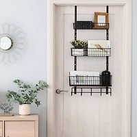 NEX™ Brown Over The Door Hanging Organizer Rack