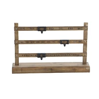 Brown Wood Farmhouse Wall Calendar, 14" x 22" x 4"