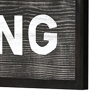 36" Gone Hunting Wood Novelty Wall Sign