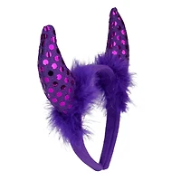 Purple Devil Halloween Costume Headband