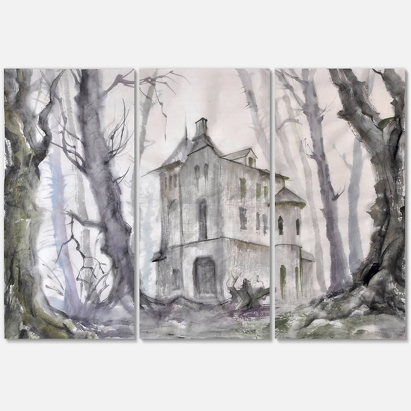 Designart - Haunted Castle In The Woods