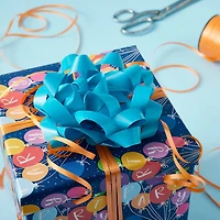 5.75" Turquoise Lacquer Gift Bow by Celebrate It™ 