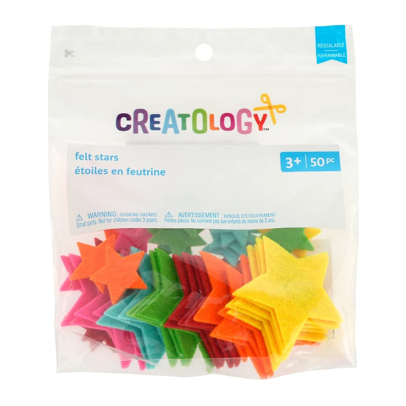Felt Stars Scrap Pack, 50ct. by Creatology™