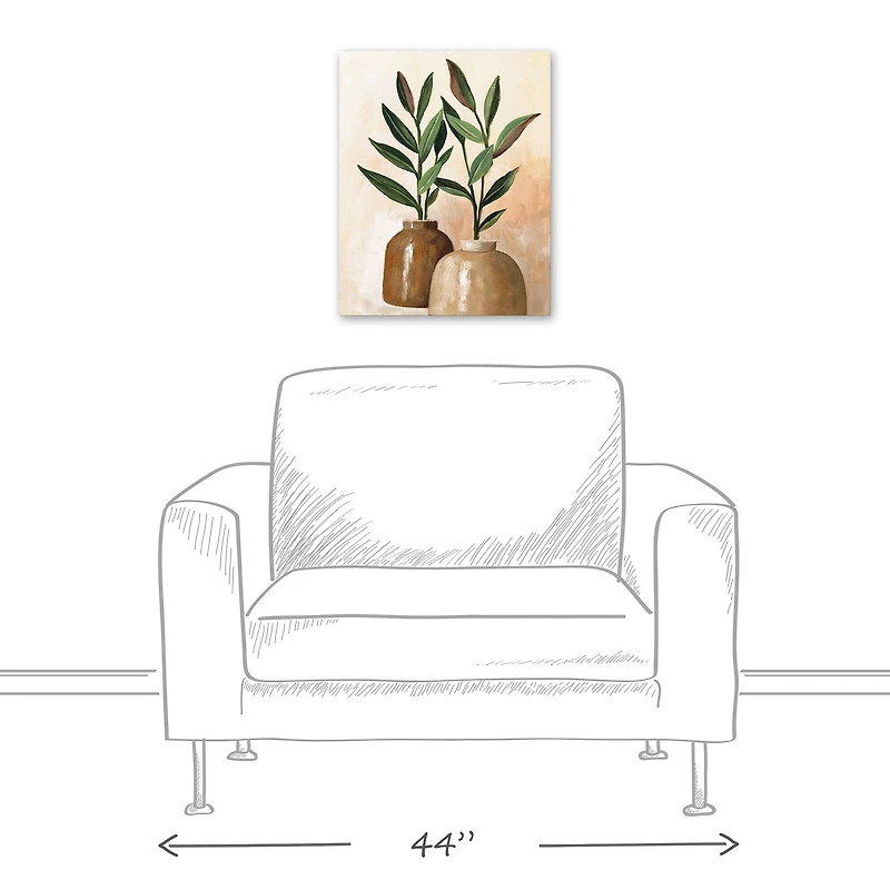 Organic Jars 16" x 20" Canvas Wall Art