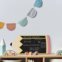 RoomMates Last or First Day of School Pencil Double-Sided Chalkboard