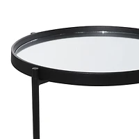 15" Black Contemporary Accent Table