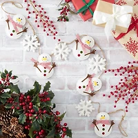 DII® 4.9ft. Snowman & Snowflake Garland