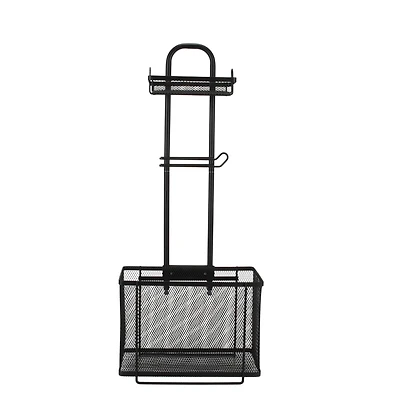 Bath Bliss Mesh Collection Matte Black Adjustable Bathroom Organizer