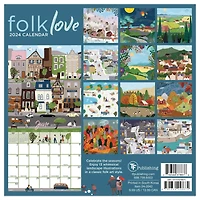TF Publishing 2024 Folk Love Mini Calendar