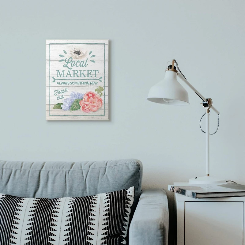 Stupell Industries Local Market Wooden Wall Plaque