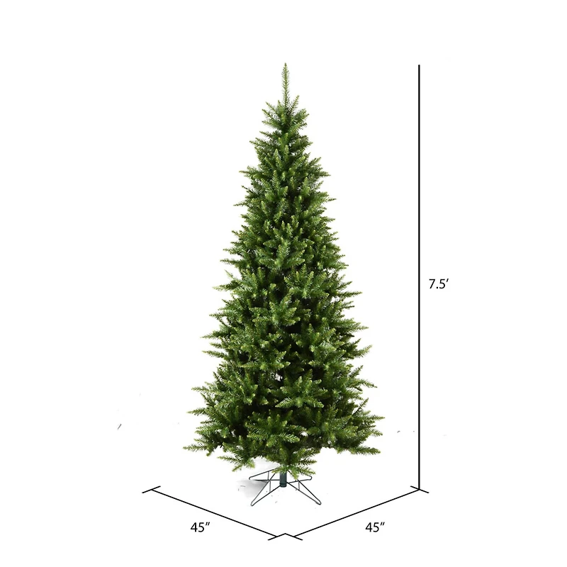 7.5ft. Unlit Slim Camdon Fir Artificial Christmas Tree