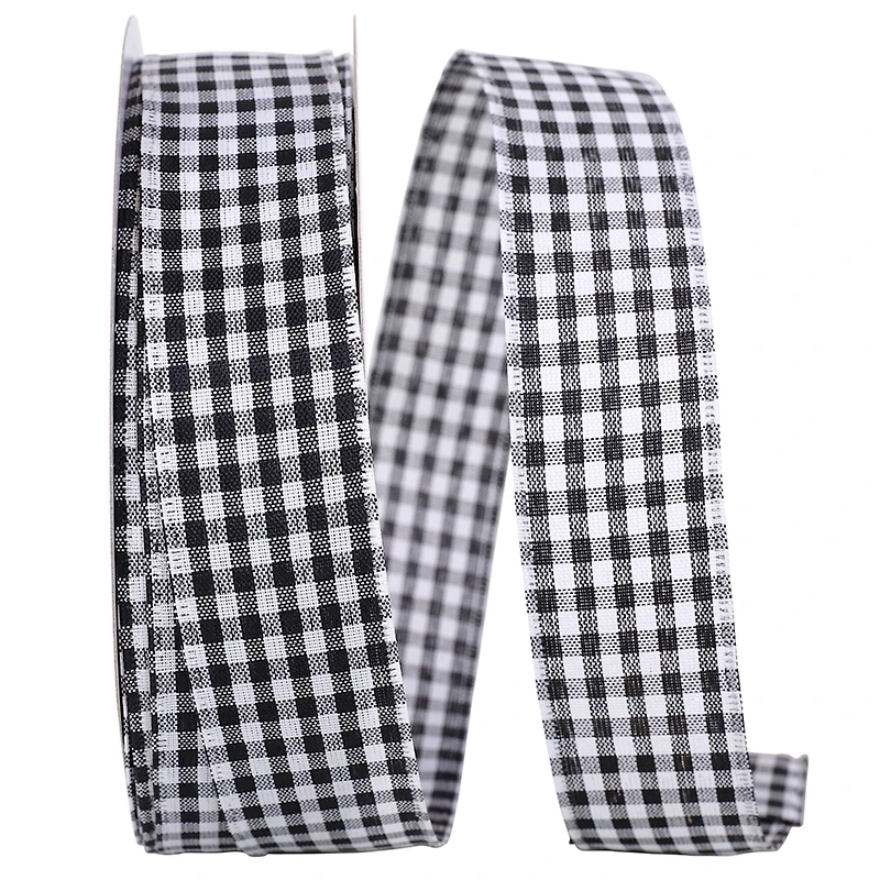 Reliant 1.5" x 50yd. Great Gingham Wired Ribbon