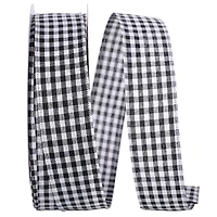 Reliant 1.5" x 50yd. Great Gingham Wired Ribbon