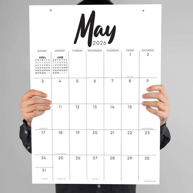 2026 Large Art Poster Wall Calendar