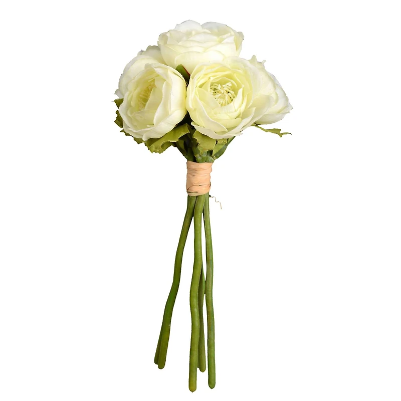 Mini White Artificial Ranunculus Bundle