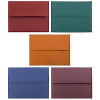 JAM Paper 4.375" x 5.75" Dark Assorted Premium Invitation Envelopes, 125ct.