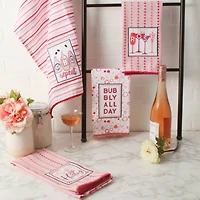 DII® Pop Fizz Sip Embellished Dishtowel Set