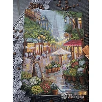 Merejka Rainy Paris Counted Cross Stitch Kit
