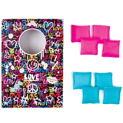 Make It Real™ 3C4G Graffiti Table Top Cornhole Set