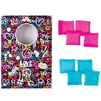 Make It Real™ 3C4G Graffiti Table Top Cornhole Set