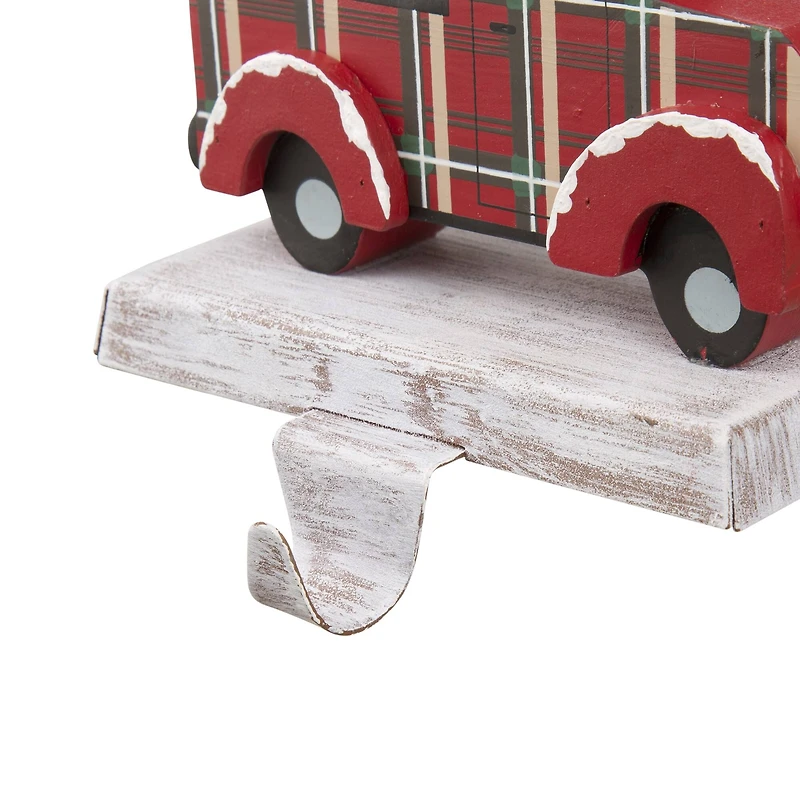 Glitzhome® Red Truck Stocking Holder Set
