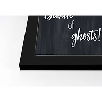 Ghosts Halloween Print in Black Frame