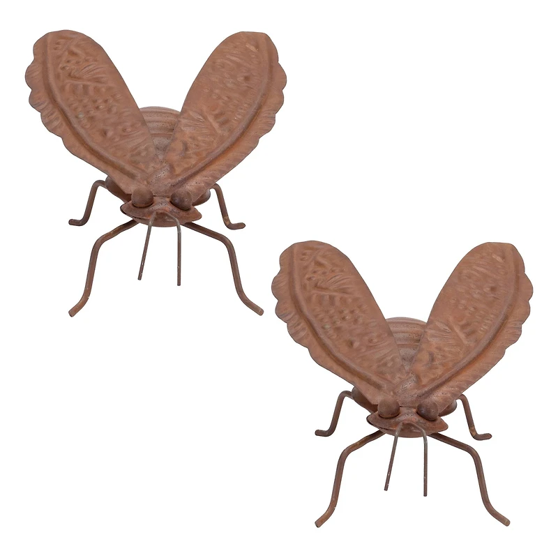 7.25" Iron Metal Bumblebee Garden Accents, 2ct.