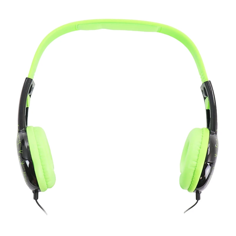 Rise of the Teenage Mutant Ninja Turtles Green Kid-Safe Headphones