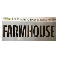 The Crafter's Workshop Farmhouse Stencil, 16.5" x 6"