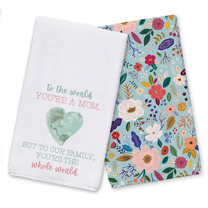 To Our Family You are the World Tea Towel Set