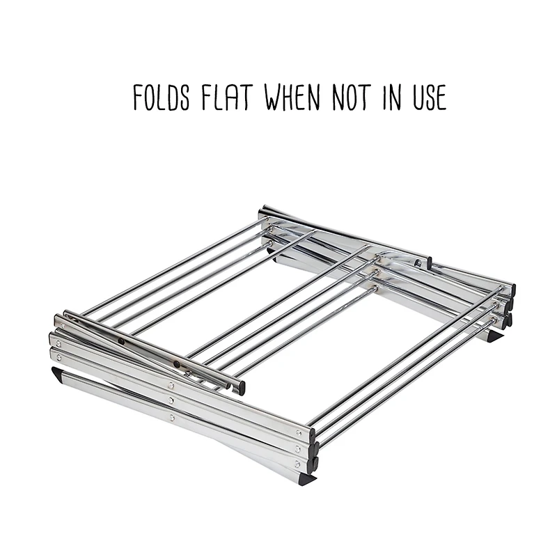 Honey Can Do Chrome Slim-Profile Clothes Drying Rack