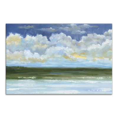 Colorful Coast Landscape 24" x 16" Canvas Wall Art