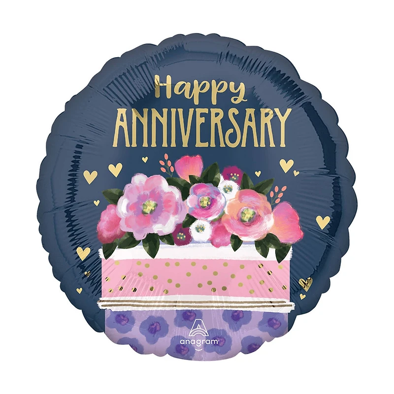 17" Anniversary Cake Foil Balloon