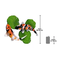 Design Toscano Yin Yang Perfect Balance Asian Koi Fishes Wall Sculpture