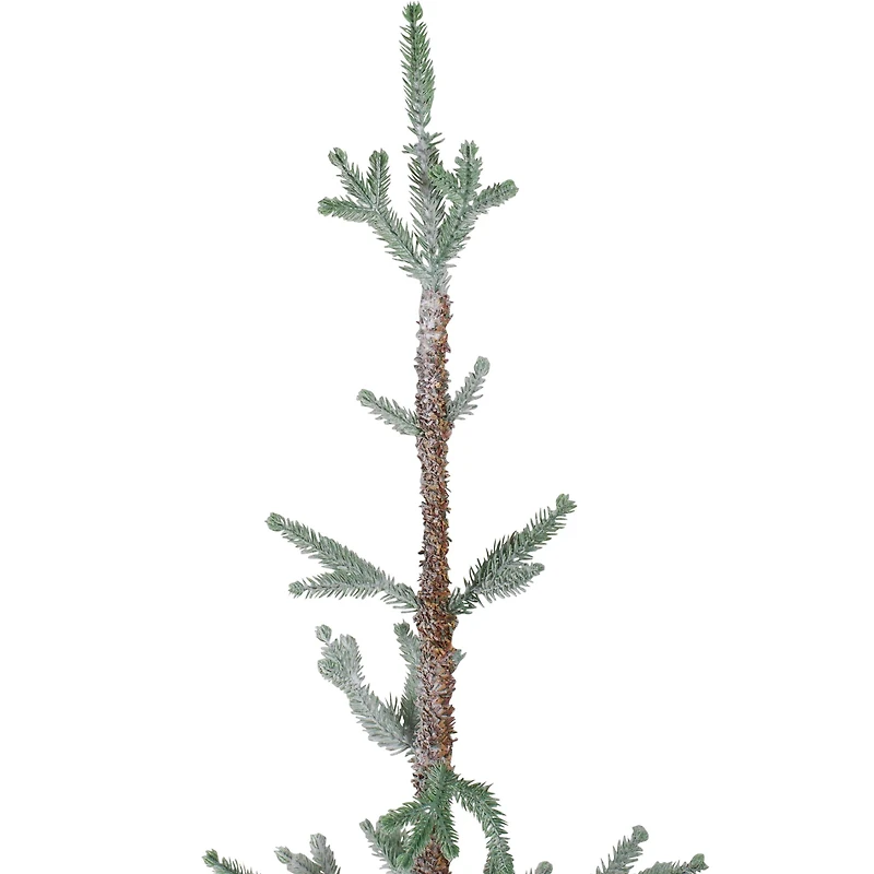 5ft. Unlit Frosted Pine Slim Artificial Christmas Tree in Burlap Base